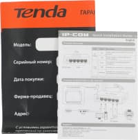 Коммутатор настольный 5-портовый F1005 IP-COM TENDA - фото 6