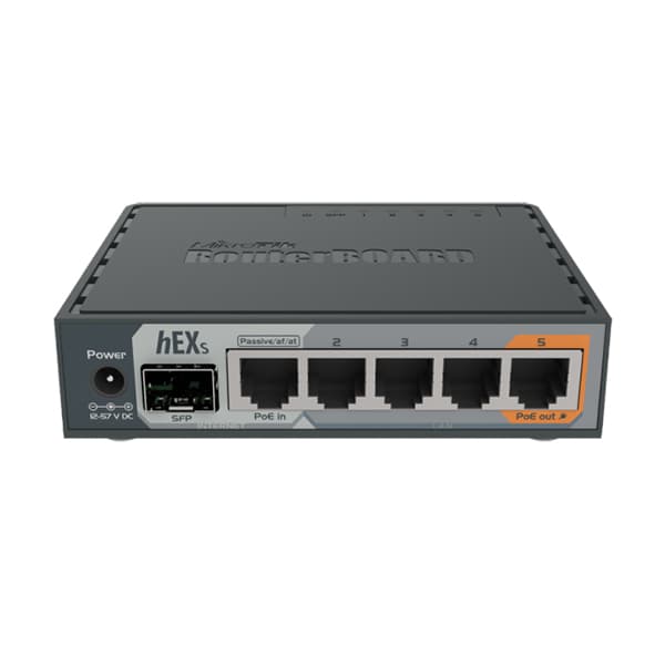 Маршрутизатор 10/100/1000M 5PORT HEX S RB760IGS MIKROTIK