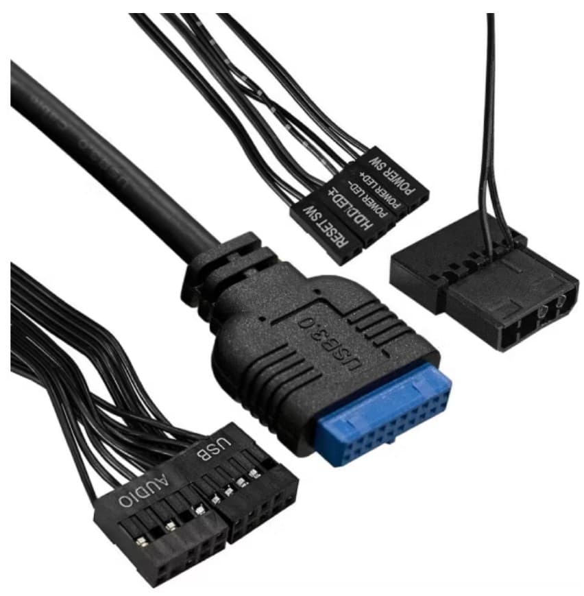 Компьютерный корпус Minitower ExeGate mEVO-7807 (mATX, без БП, 1хUSB+1хUSB 3.0, черный 1x12см с RGb подсветкой)