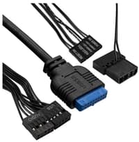 Компьютерный корпус Minitower ExeGate mEVO-7807 (mATX, без БП, 1хUSB+1хUSB 3.0, черный 1x12см с RGb подсветкой) - фото 1