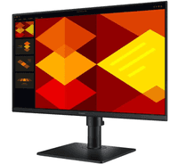 Монитор Samsung 24" S24D400GAI, 16:9, IPS, FHD, 5ms, 250cd, 100Hz, HDMI, DP, USB, HAS - фото 2