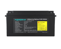 LiFePO4 Батарея MR-LBP12-200-LAR, 12.8В/200Ач, Класс А, 2.56кВт*ч, 6000 циклов MARSRIVA - фото 1