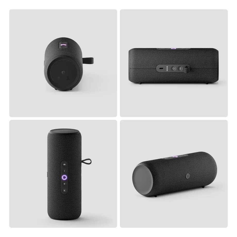 Умная портативная колонка Яндекс Станция Стрит с Алисой, чёрная, YNDX-00030BLK