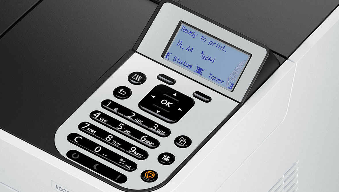 Принтер лазерный Kyocera Ecosys PA5000x (110C0X3NL0), A4, ч/б, Duplex, белый
