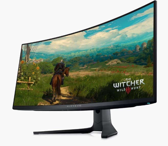 Монитор Dell 34,18" AW3423DWF 1800R, QD OLED, UWQHD 0,1ms, 1000cd, 165Hz, HDMI, DP, USB, HAS