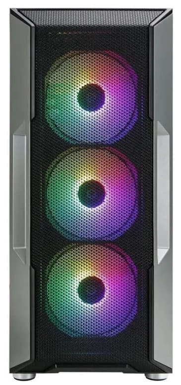 Корпус MIDITOWER ATX W/O PSU 4xFan RGB черный с окном I3 NEO BLACK ZALMAN