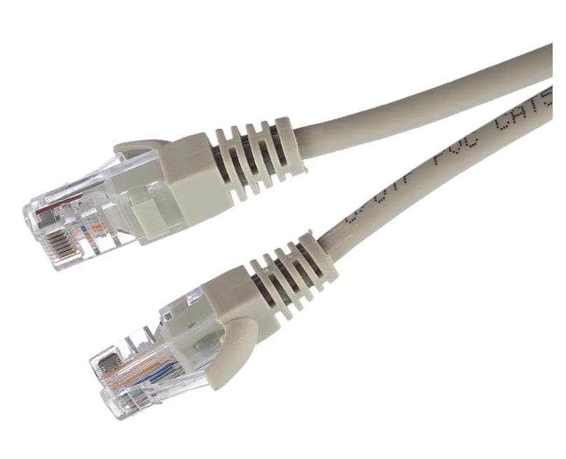 Патч-корд/ Патч-корд GoPower RJ-45 (m)-RJ-45 (m) 20.0м кат.5е ПВХ 26AWG серый в пакете (1/20)