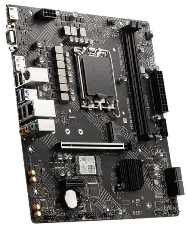 Материнская плата H610 S1700 MATX PRO H610M-G WIFI DDR4 MSI