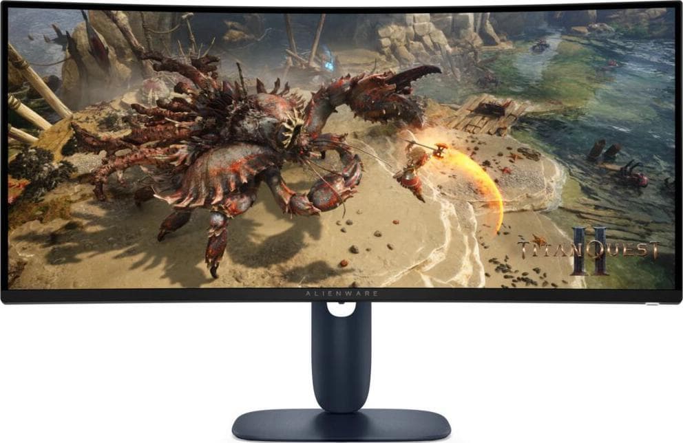 Монитор Dell 34" AW3425DWM 1500R Black, 21:9, VA, UWQHD, 1ms, 400cd, 180Hz, HDMI, DP, USB, HAS