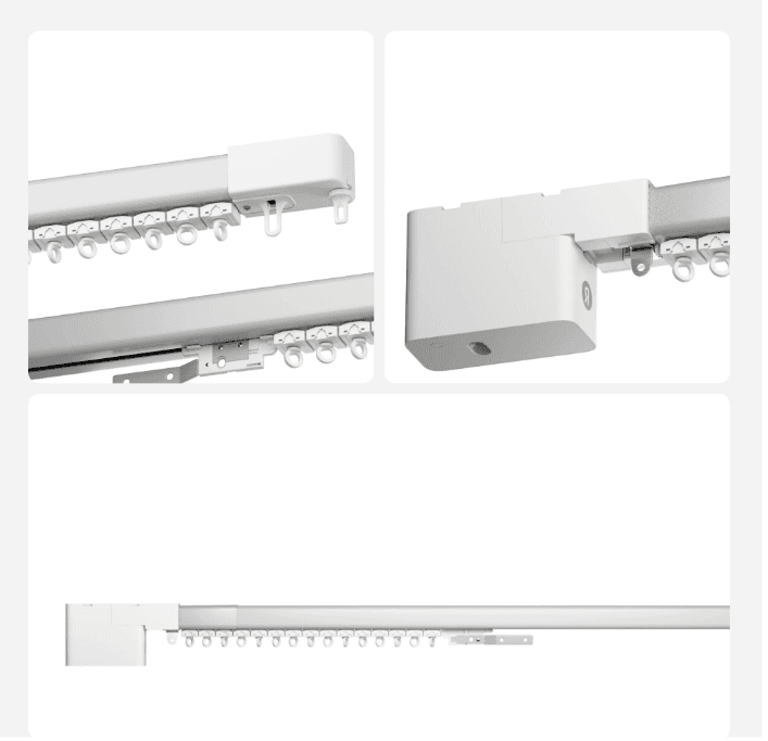 Умный карниз для штор Яндекс, длина 1,8-3м, работает с Алисой, Zigbee, YNDX-00591