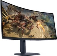 Монитор Dell 34" AW3425DWM 1500R Black, 21:9, VA, UWQHD, 1ms, 400cd, 180Hz, HDMI, DP, USB, HAS - фото 2