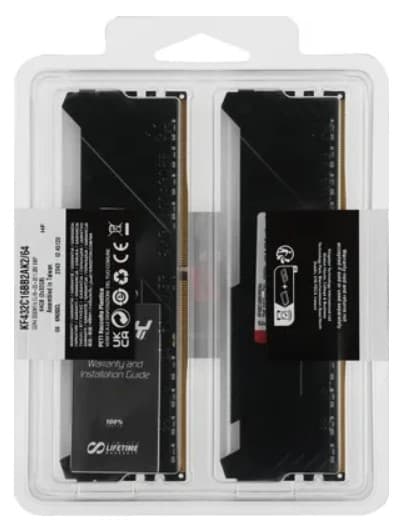 Модуль памяти DIMM 64GB (32GBx2) DDR4-3200 KF432C16BB2AK2/64 KINGSTON