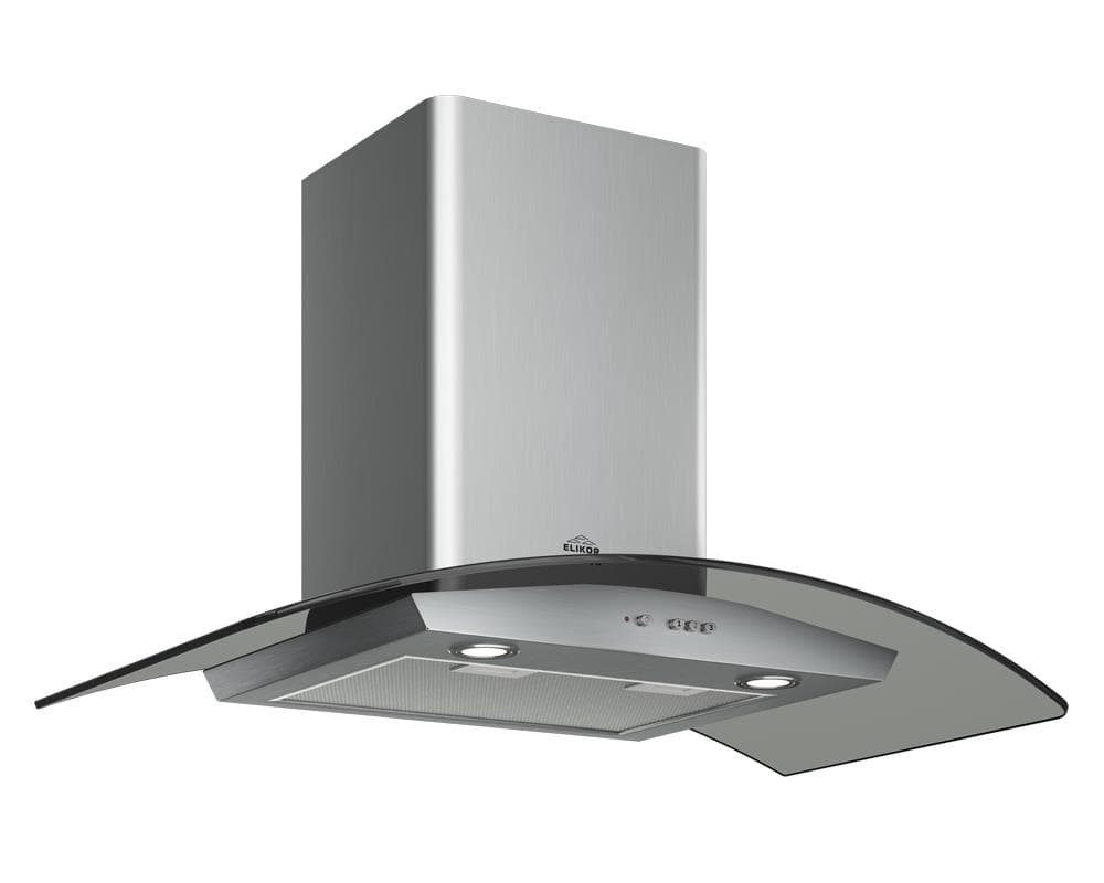 Вытяжка настенная AMETHYST 90H-650-K3D серебристый/прозрачный ELIKOR