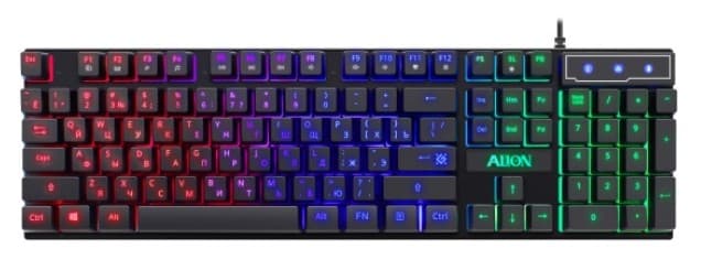 Defender Игровой набор Alion GS-987 RU,черн,радуж,мышь+клав+ковер