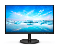 Монитор Philips 21,5" 222V8LA/01, 16:9, VA, FHD, 4ms, 250cd, 75Hz, VGA, HDMI, DP, SPK - фото 1
