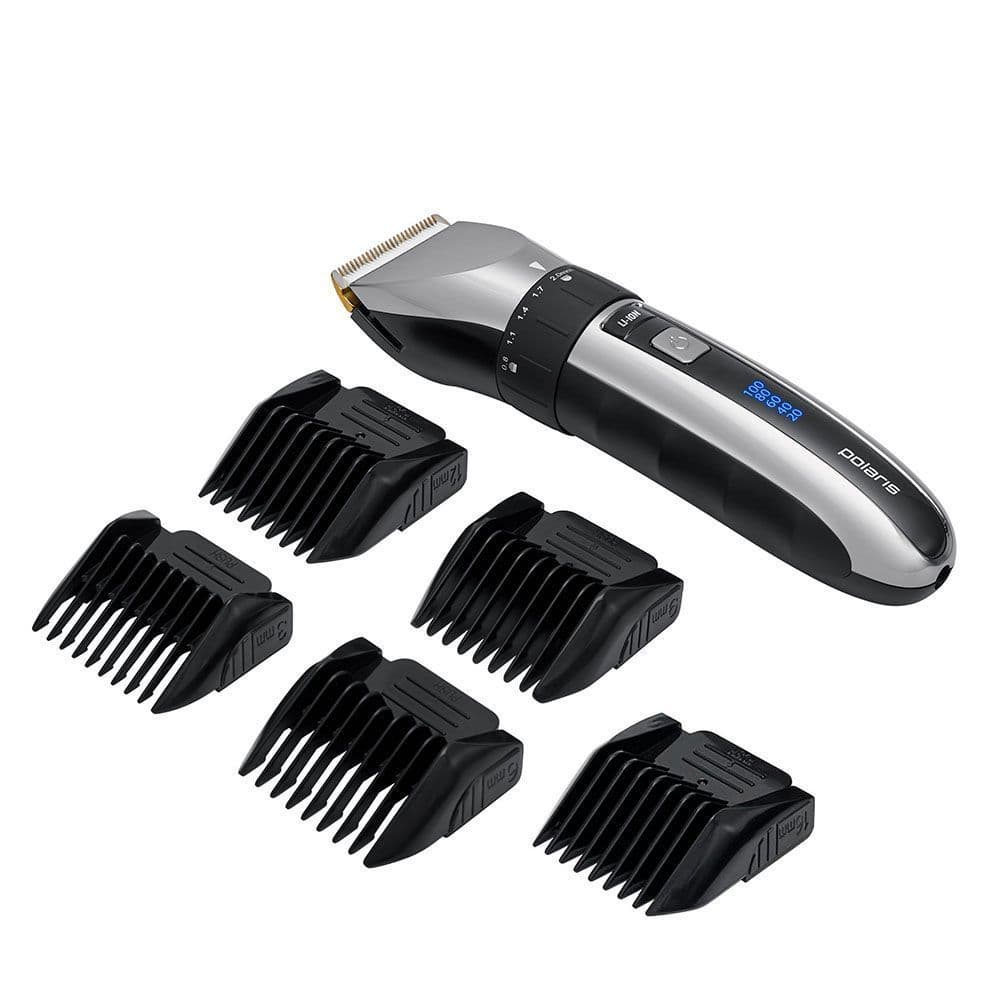 Машинка для стрижки волос PHC 3017RC Argan Therapy Pro черный/хром POLARIS