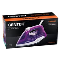 Утюг Centek CT-2348 фиолетовый, 1600 Вт, 20 г/мин, 80 г/мин, 200 мл - фото 4