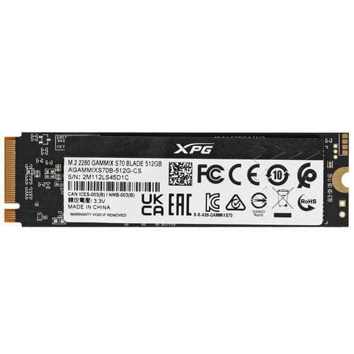 Накопитель SSD M.2 2280 512GB AGAMMIXS70B-512G-CS ADATA