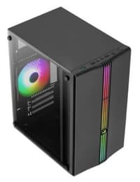Корпус MINITOWER Micro-ATX,Mini-ITX W/PSU 3х12cm fan RGB(1 предустановлен) черный с окном EVO Mini-G-BK-v1 4711099472352 AEROCOOL - фото 3