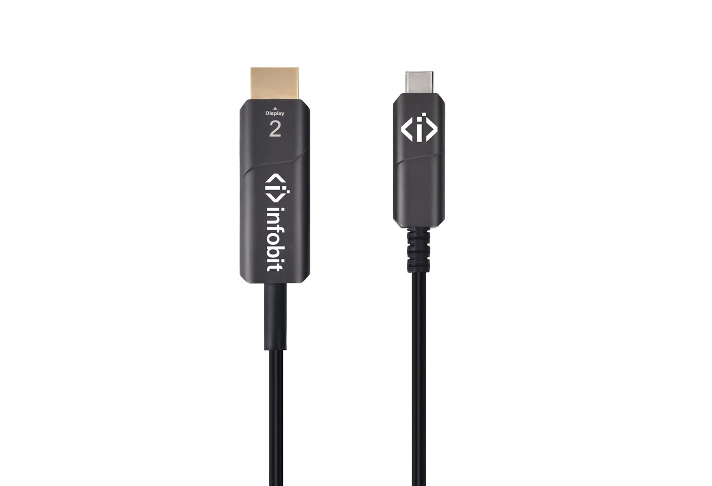 Кабель оптический активный Type C (M) - HDMI (M) [AOC-CHDMI-05], 4K60, только Aудио-Видео, 5 м