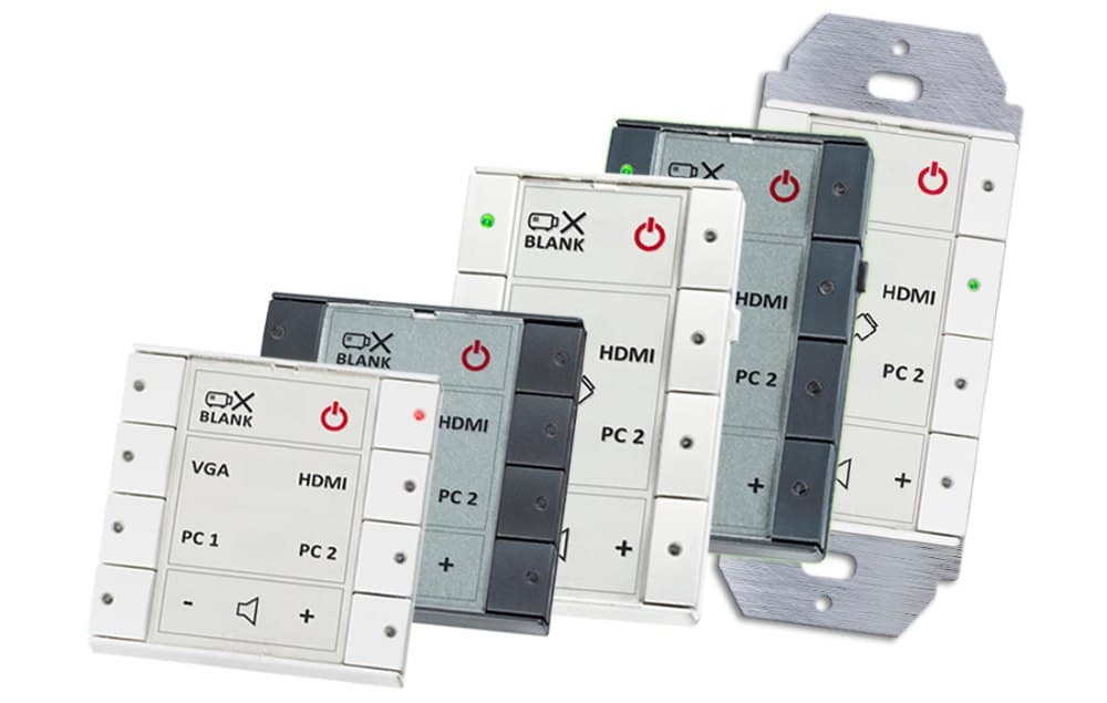Панель управления BIAMP [Impera Sierra II 8DKW], кнопочная 8-button control pad with Ethernet, DK, white