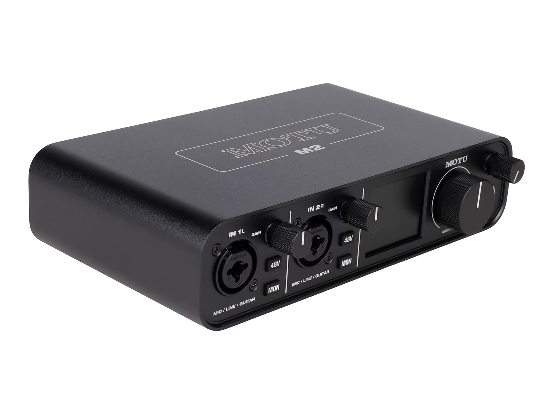 Аудиоинтерфейс USB [3120/3121] Motu [M2] АЦП/ЦАП: 24 бит/192 кГц, ЦАП ESS Sabre32 Ultra, 120 дБ, THD+N: -110 дБ, 2xCombo XLR/TRS микр./инстр. Входа / 2xRCA выхода, 2x1/4" TRS Jack выхода, 1/4" TRS Jack выход для наушников, MIDI вход/выход, USB-C