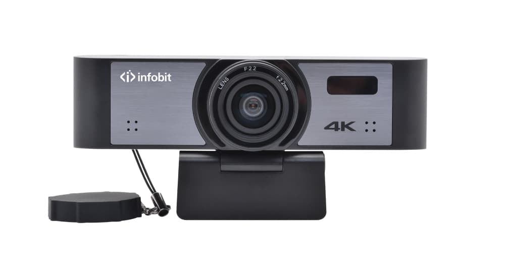 4K камера Infobit [iCam 50] : 110° FOV, ePTZ, микрофон с функцией формирования луча и автофреймингом