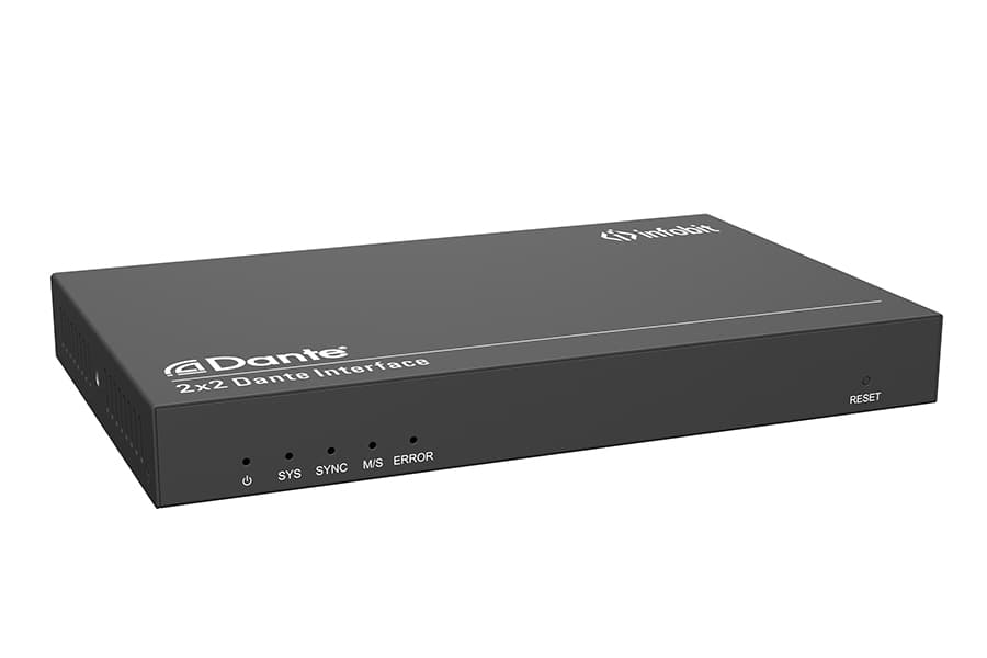 Конвертер Infobit [iTrans DP-BOX-202/iTrans DP-BOX-22] 2-канальный аналоговый аудиокодер/декодер Dante (TR), питание PoE, Phoenix порт