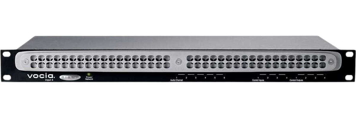 Аудиопроцессор BIAMP [VOCIAVI-6] Vocia networked audio input device with 6 channels of BGM or user configurable mic/line audio