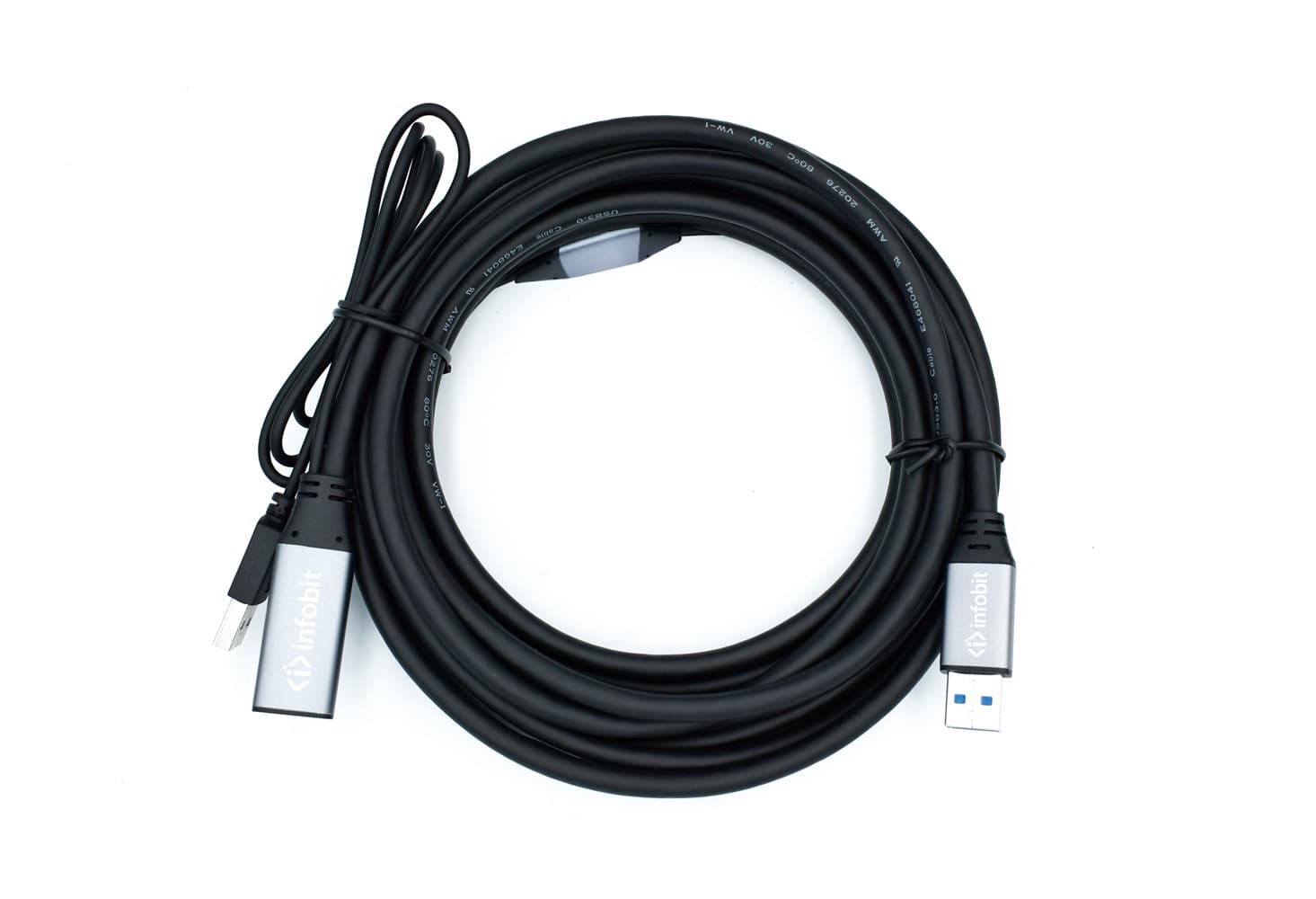 Активный медный кабель USB 3.0 [iCable- USB-ACC05], AM-AF, совместимый с USB 2.0, 5 метров