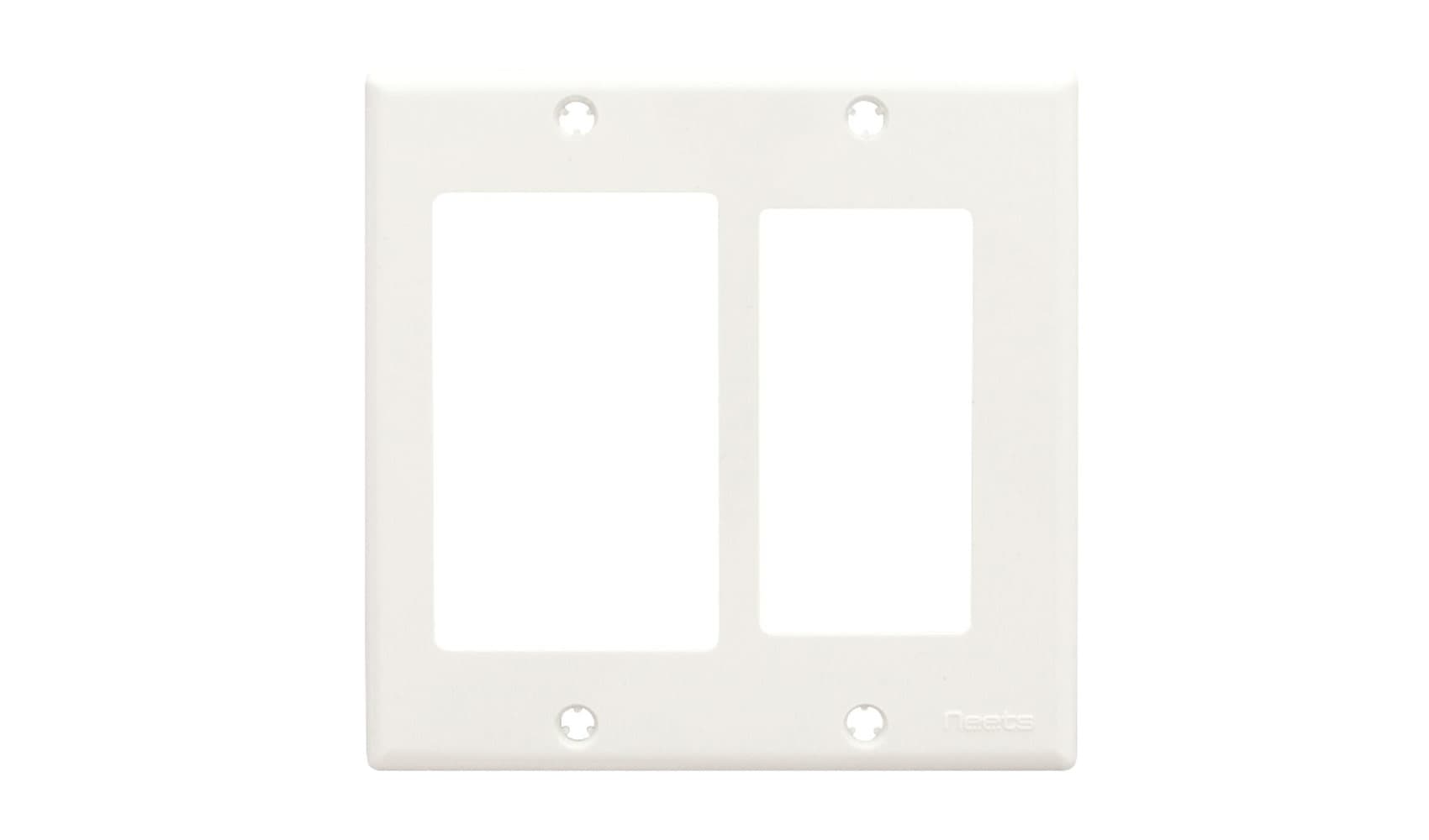 Рамка панели управления BIAMP [WP-D2G-W] 2-gang Decora wall plate