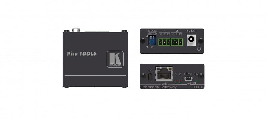 Преобразователь Kramer Electronics [FC-6] RS-232 / ИК Ethernet; 2 порта