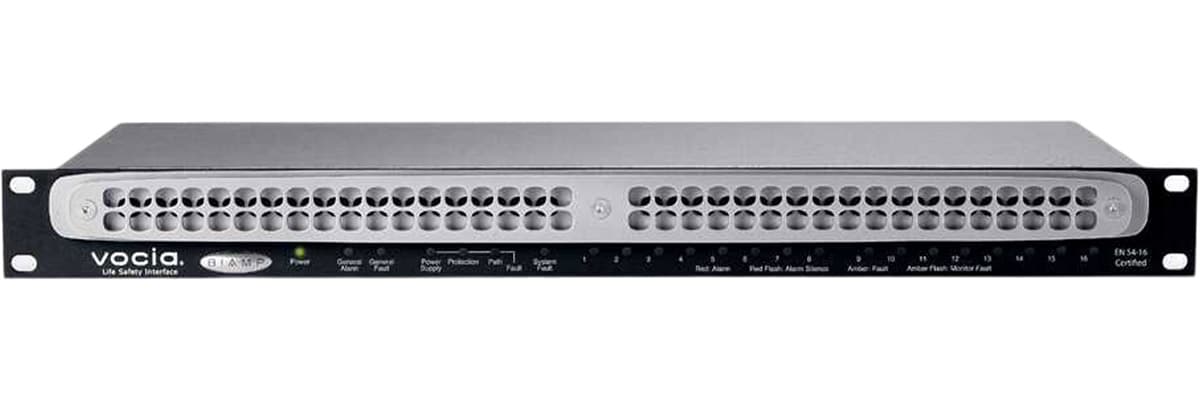 Контроллер BIAMP [VOCIALSI-16] Vocia Life Safety Interface, with 4 discrete inputs and support for Vocia IM-16 Interface Module
