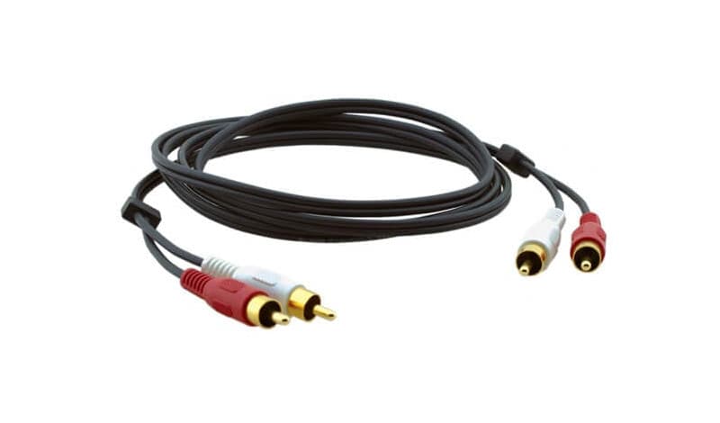 Аудио кабель [95-0202002] Kramer Electronics [C-2RAM/2RAM-2] 2 RCA на 2 RCA (Вилка - Вилка), 0.6 м