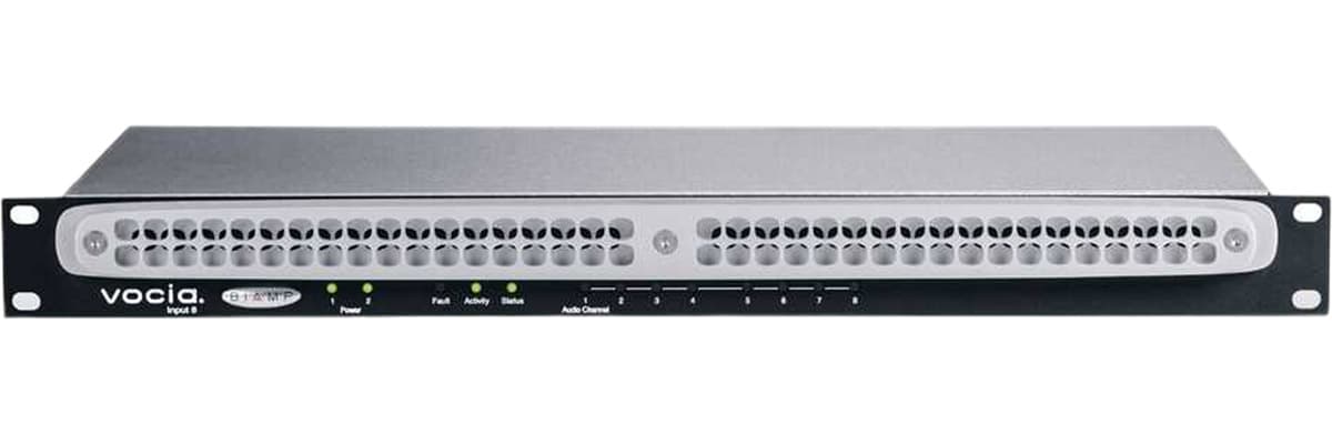Аудиопроцессор BIAMP [VOCIAVI-8] Vocia input device with 8 analog mic/line inputs, allows live audio paging within the Vocia platform
