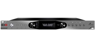 Аудиоинтерфейс Antelope Audio [OCX HD] тактовый генератор синхросигнала, 10 выходов Word Clock (до 768 кГц), 4 двыхода AES/EBU и 2 S/PDIF выхода 192кГц, 2 входа Word Clock, видеовход на коннекторах BNC