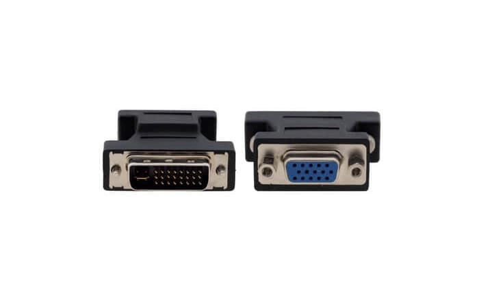 Адаптер для цифровых интерфейсов [99-9492001] Kramer Electronics [AD-DM/GF] DVI-I вилка на VGA розетку