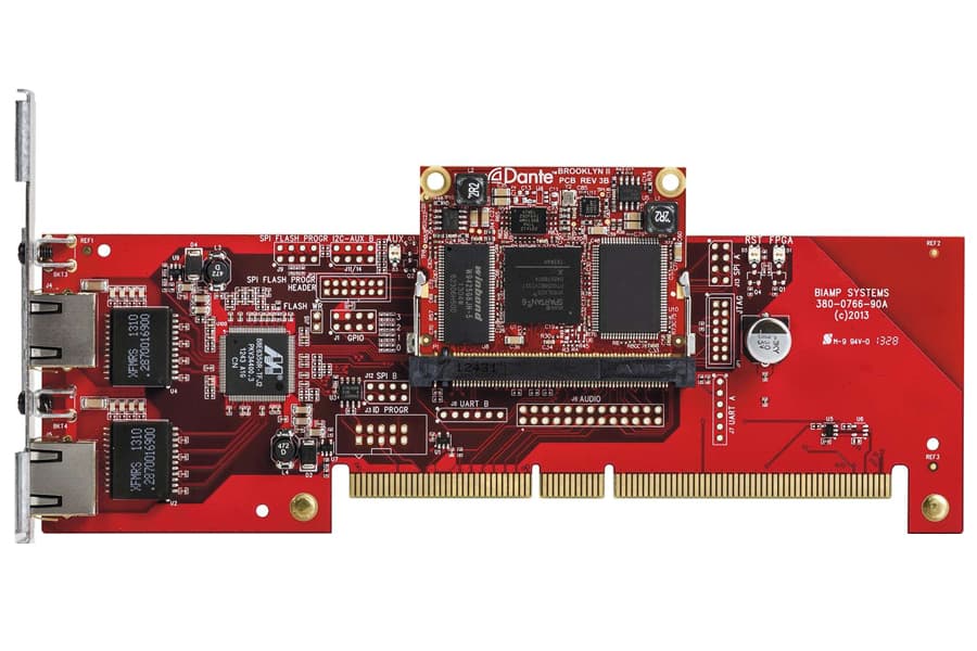 Интерфейсная карта BIAMP [TesiraDAN-1CK] Tesira 64x64 Dante module for use in SERVER or SERVER-IO chassis (Card Kit) (упаковка ОЕМ)