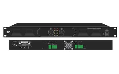 Усилитель [T-2120DSA] ITC, Двухканальный усилитель Class-D, 2х120W, 100V/4Ohm, 1U высота, управление громкостью на передней панели.