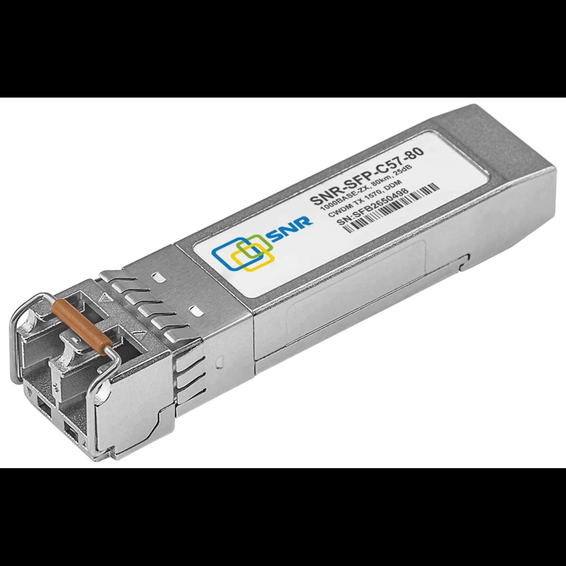 Модуль SFP CWDM оптический, дальность до 80км (25dB), 1570нм