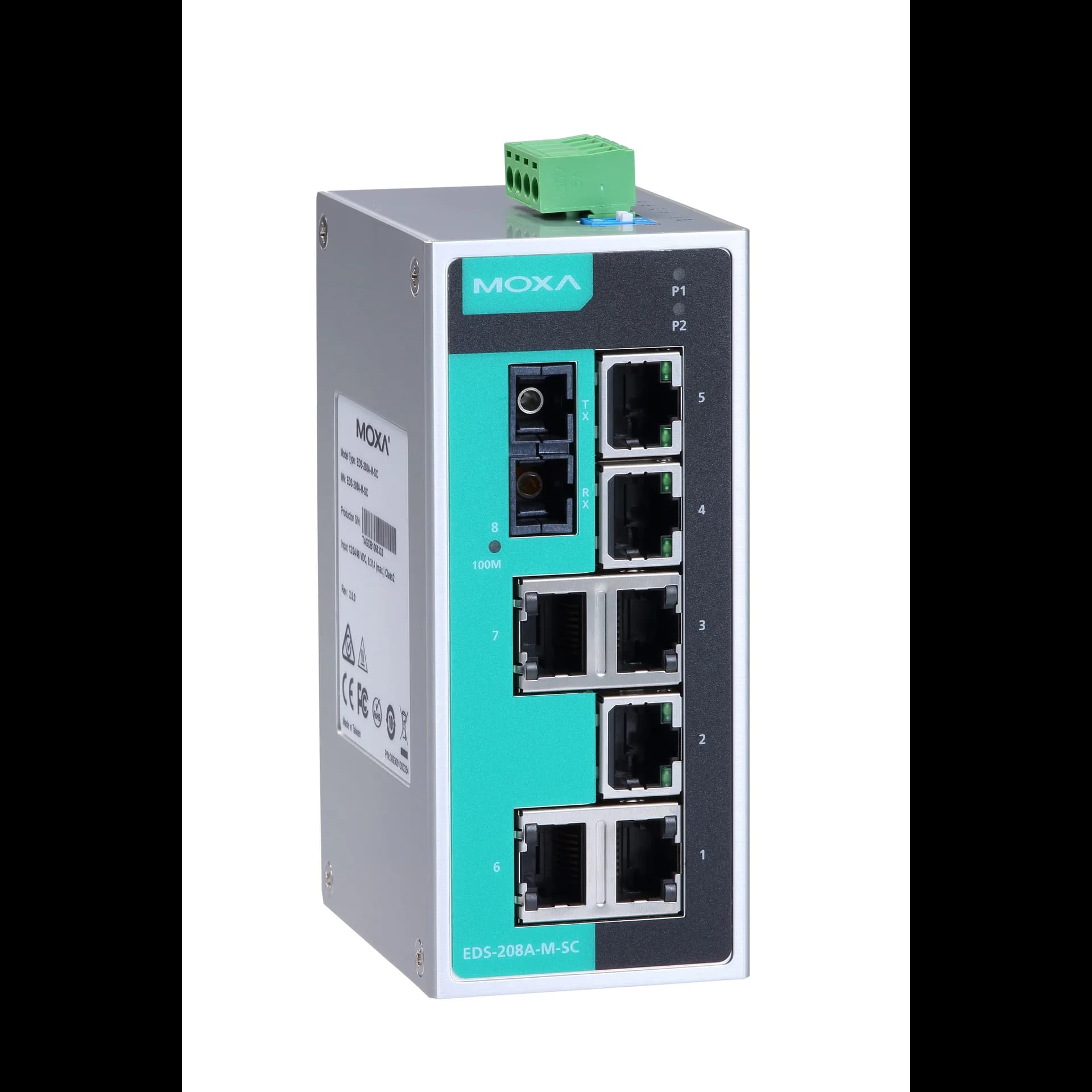 MOXA  Коммутатор EDS-208A-M-SC