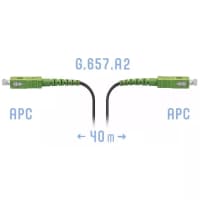 Патчкорд оптический FTTH SC/APC, кабель 604-05-01, 40 метров - фото 2