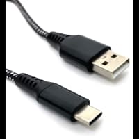 Кабель универсальный (USB - USB Type C) (черный, 1м) - фото 2