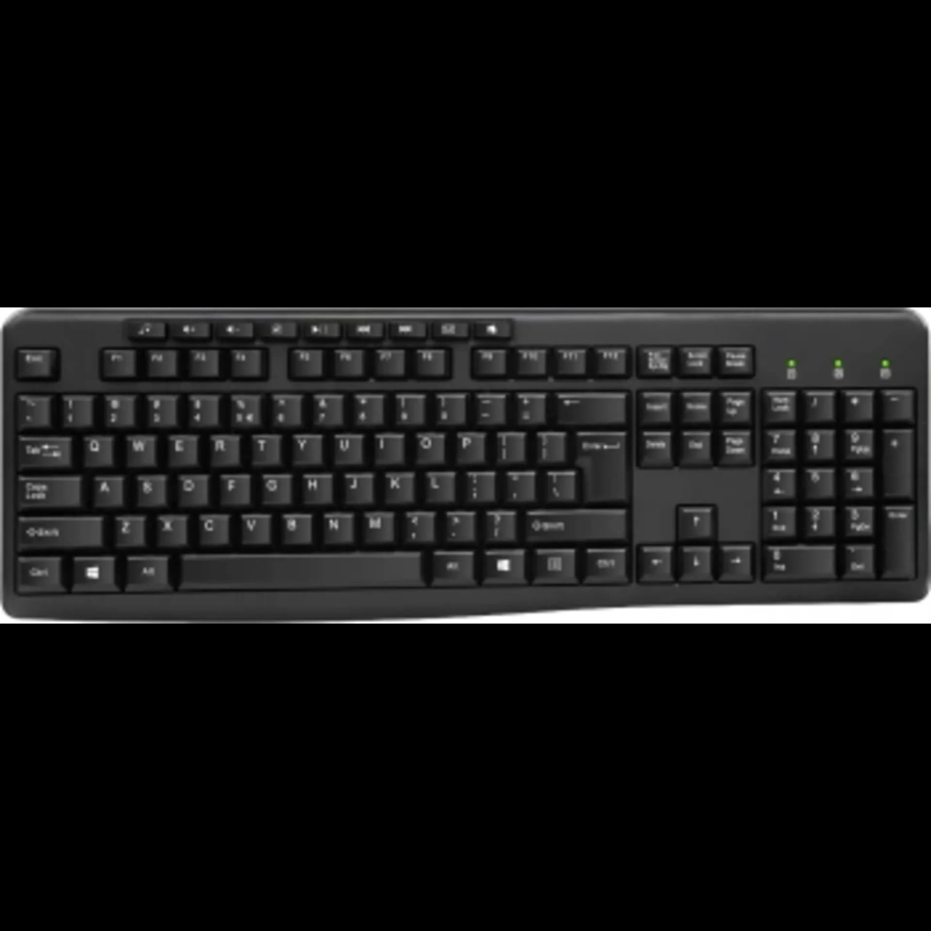 Клавиатура Оклик 305M черный USB Multimedia