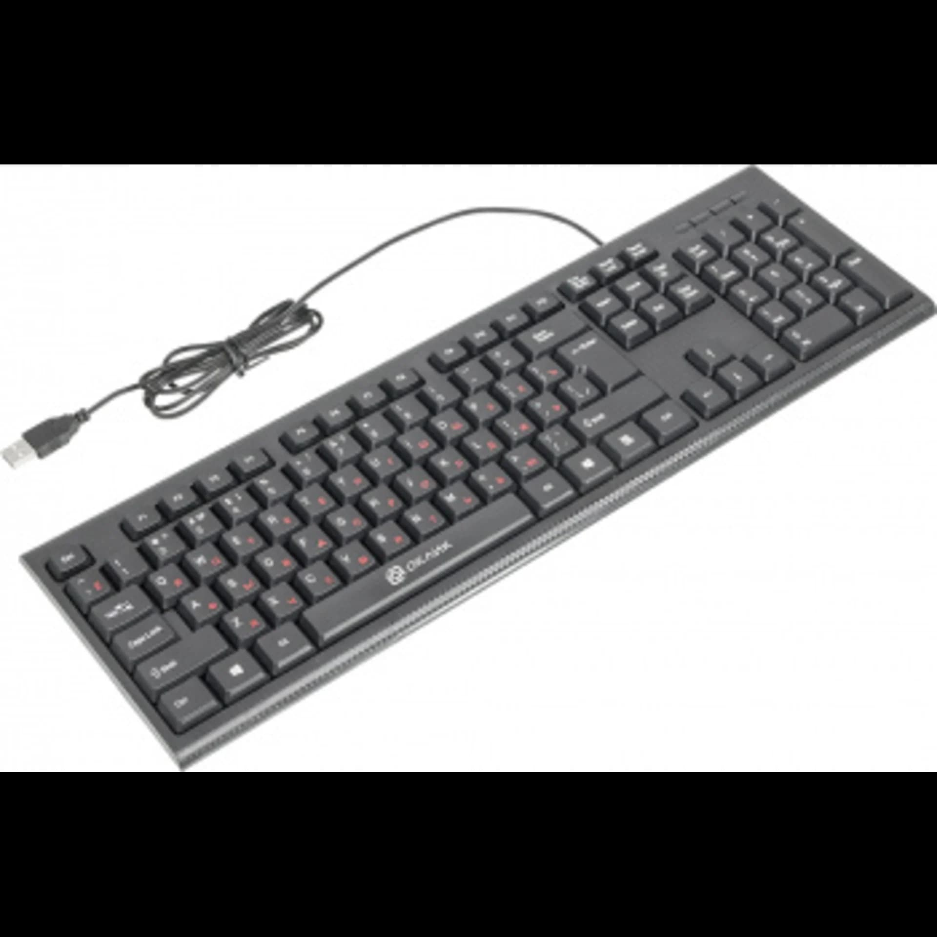 Клавиатура Оклик 120M черный USB (1083044)