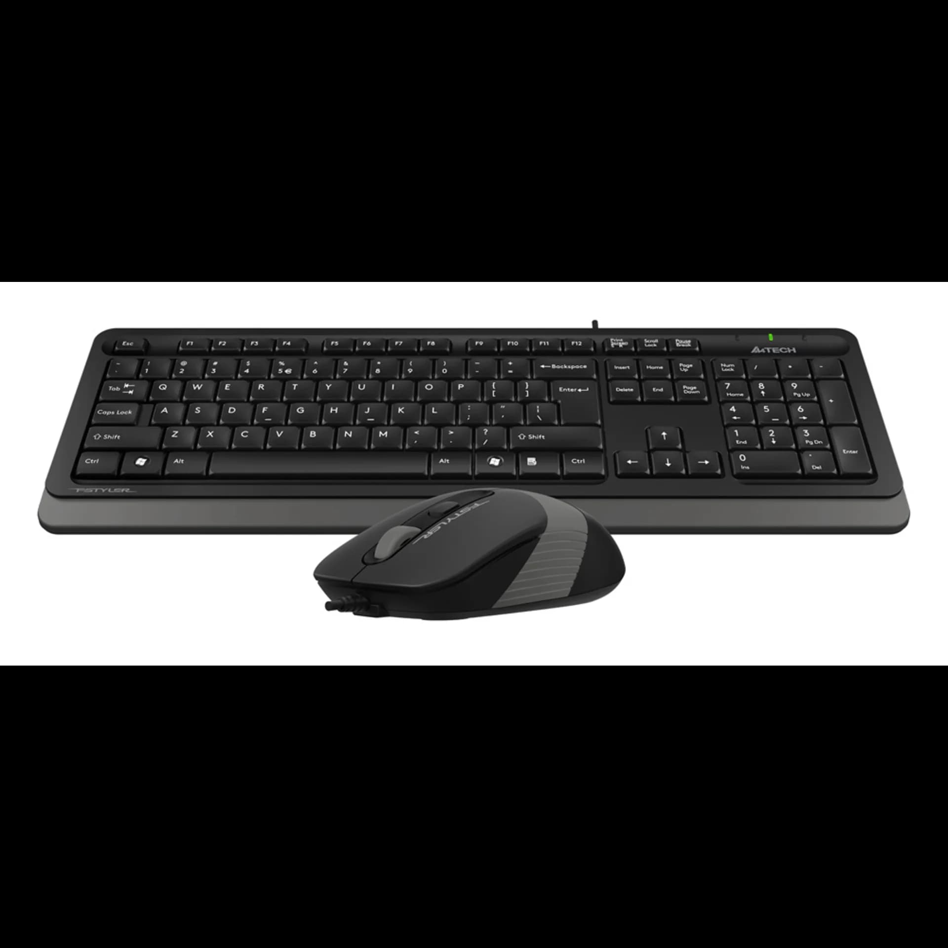 Клавиатура + мышь A4Tech Fstyler F1010 клав:черный/серый мышь:черный/серый USB Multimedia