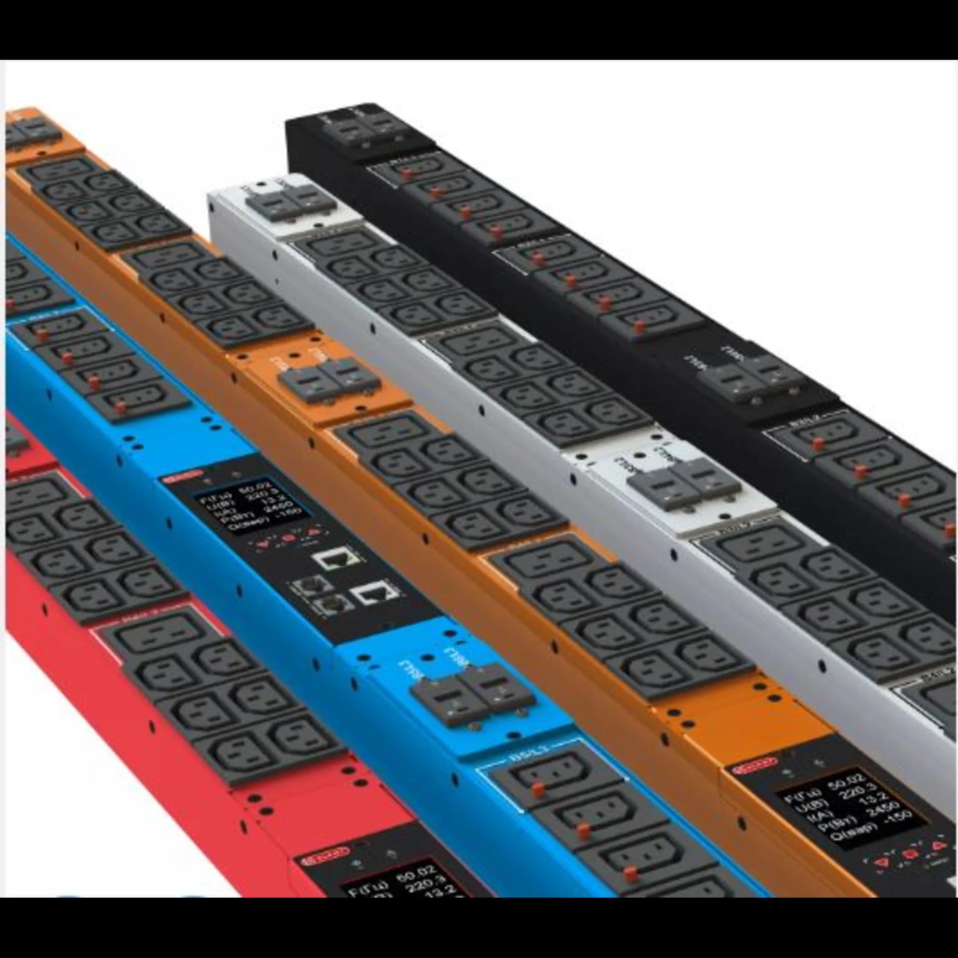 PDU-6013: ZeroUnit, 230V, 32А, in IEC60309 P+N+E, out (6) C19; (36) C13 c фиксацией p-lock