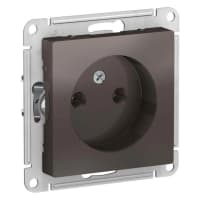Розетка 1-м СП AtlasDesign 16А IP20 без заземл. без защ. шторок механизм мокко SE ATN000641 - фото 2