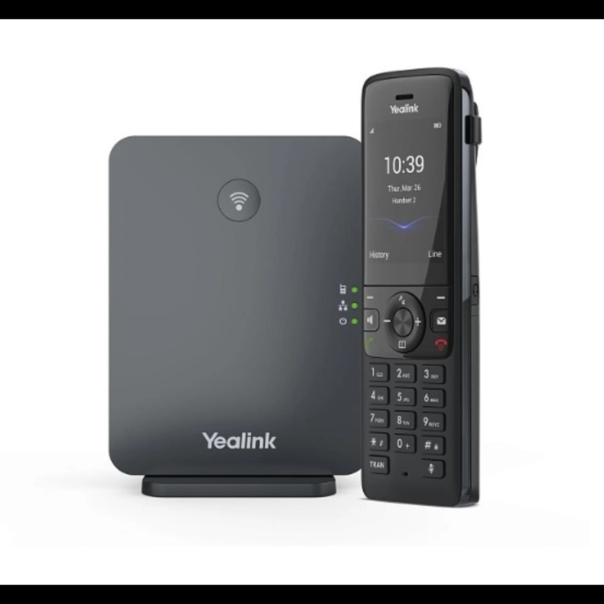 W78P (база W70B+трубка W78H) до 10 SIP-аккаунтов, до 10 трубок на базу, до 20 одновременных вызовов