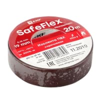 Изолента ПВХ 19мм (рул.20м) кор. SafeFlex EKF plc-iz-sf-br - фото 3